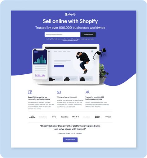 Landing Page Design Example 3