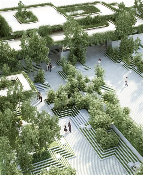 Landscape architects designing a park