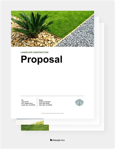 Landscape Proposal Template in Word Format