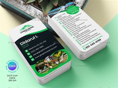 Landscaping Business Card Templates PDF