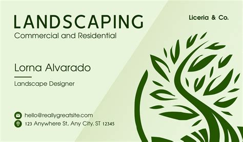 Landscaping Business Cards