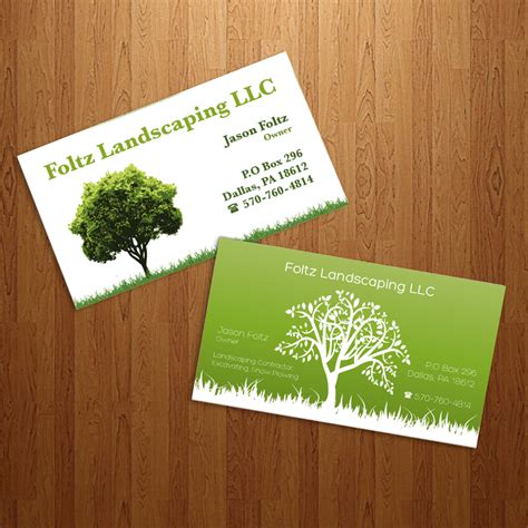 Landscaping Contractor Business Cards