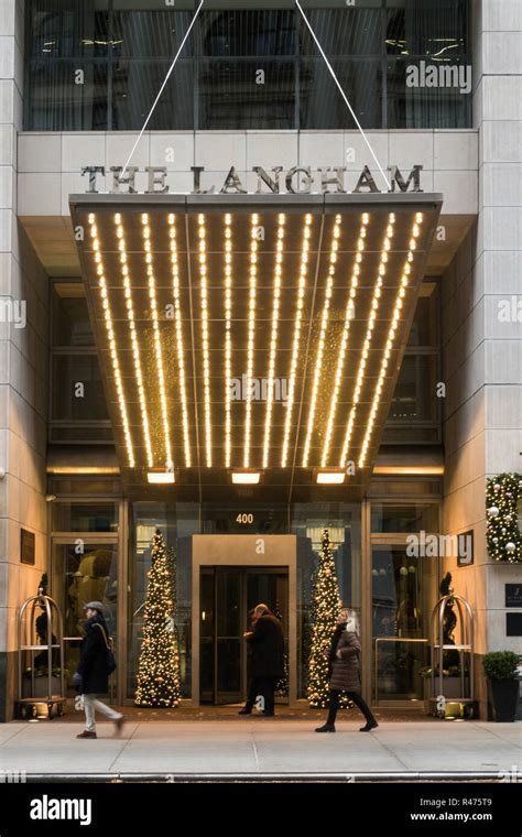 The Langham's festive holiday decorations