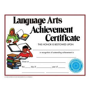 Image of a language arts template