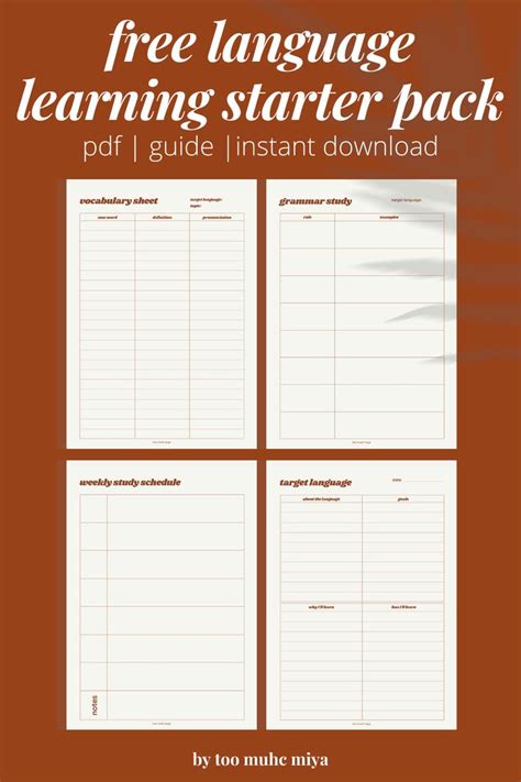 Language Learning Template 10