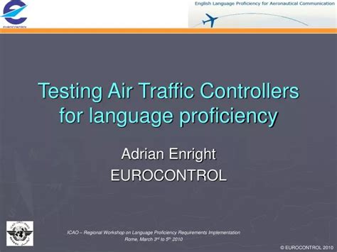 Language proficiency for air traffic controllers