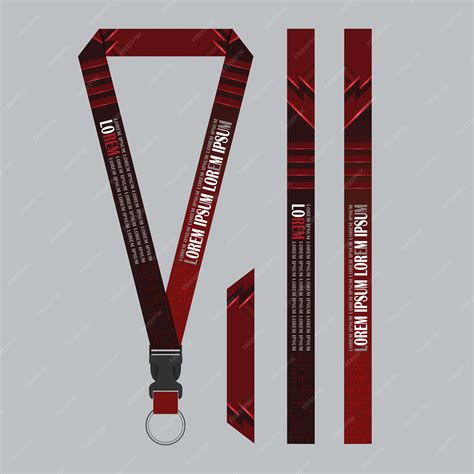 Lanyard Template PSD