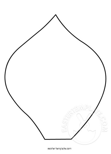 Large Calla Lily Paper Flower Template