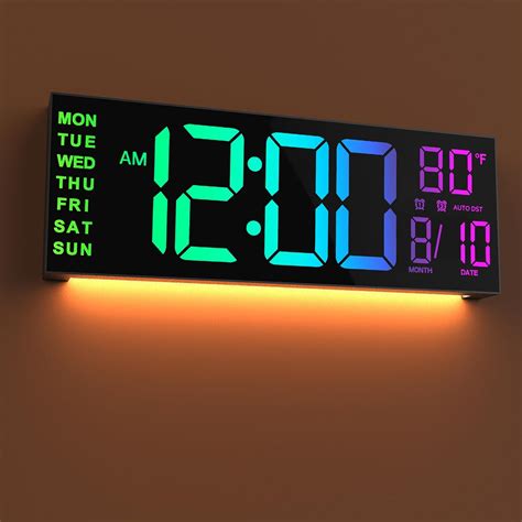 Large Digital Clock Face