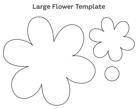 Large flower templates to print