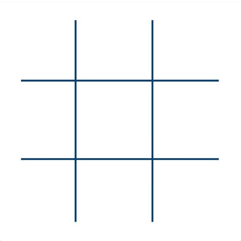 Large-Format Tic Tac Toe Template