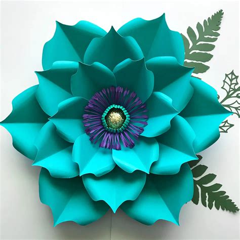 Large paper flower templates free