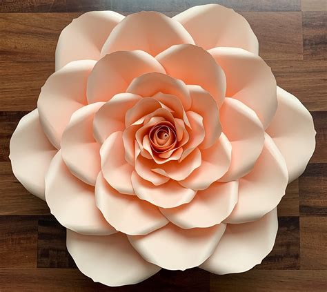 Large paper flower templates gallery