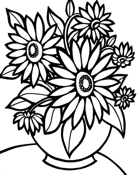 Large print coloring page worksheet