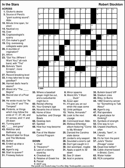 Large Print Crossword History