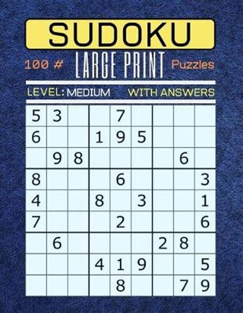 Large Print Sudoku