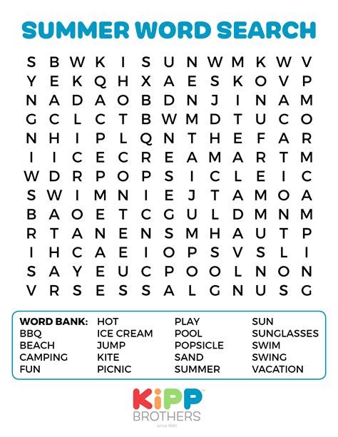 Large Print Word Search Printable Example