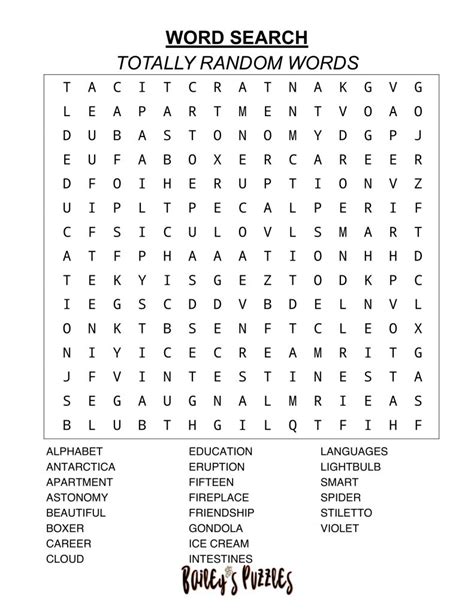 Large Print Word Search Puzzles for Seniors