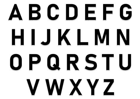 Large printable alphabet