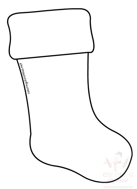 Large Printable Stocking Template Gallery 1