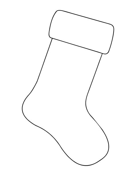 Large Printable Stocking Template Gallery 5