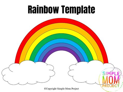 Large rainbow template images