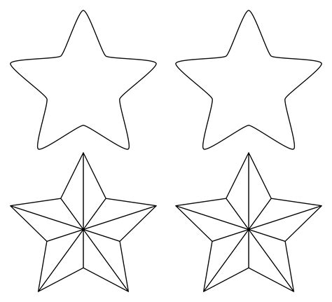 Large 5-pointed star template for big projects