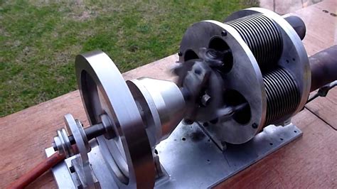 A large Stirling engine on display