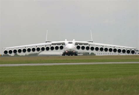 A massive aircraft taking off