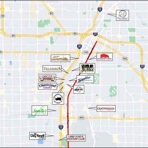 Las Vegas Nightlife Map