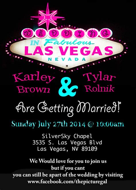 Las Vegas Wedding Invitation Template