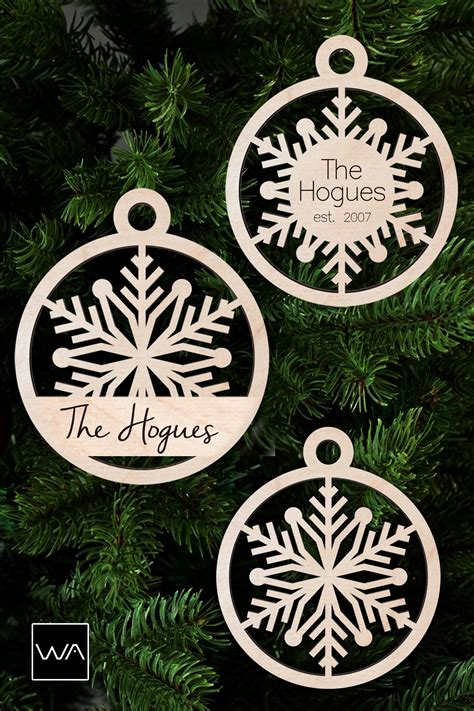 Custom Shape Laser Cut Christmas Ornament