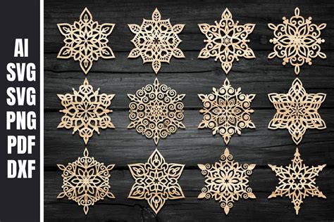 Snowflake Laser Cut Christmas Ornament