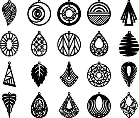 Laser Cut Earring Designs