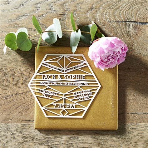 Laser cut wedding invitation 2