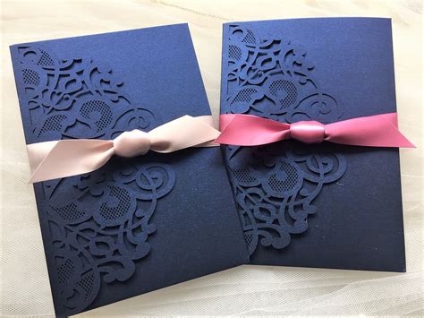 Laser cut wedding invitation 5