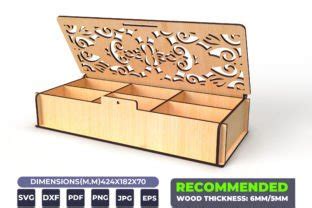 Laser Cutting Box Template 4