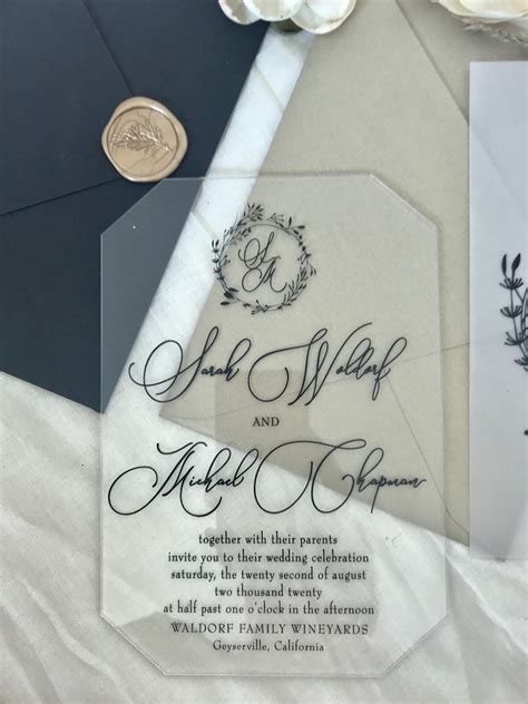 Laser Cut Geometric Invitation