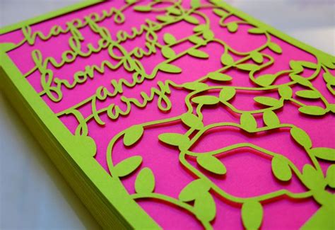 Laser Cut Holiday Invitation