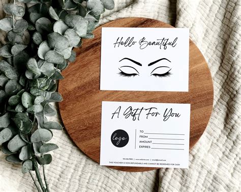 Lash Gift Certificate Template 2