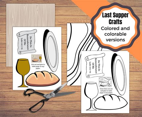 Last Supper Craft Template