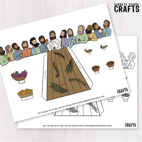 Last Supper Craft Template 1