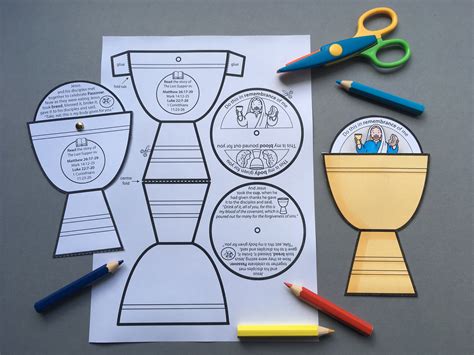 Last Supper Story Wheel Printable