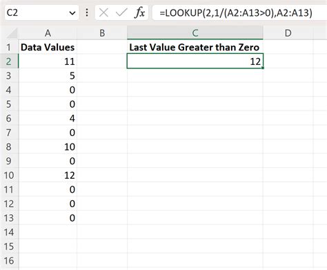 Last Value in a Google Sheets Column