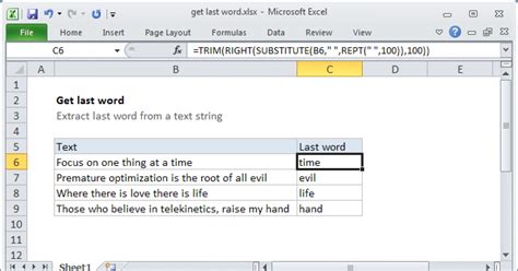 Last Word Excel Formula Image 8