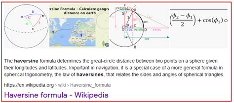 Latitude Distance Formula Variation