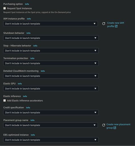 Launch Configuration Limitations