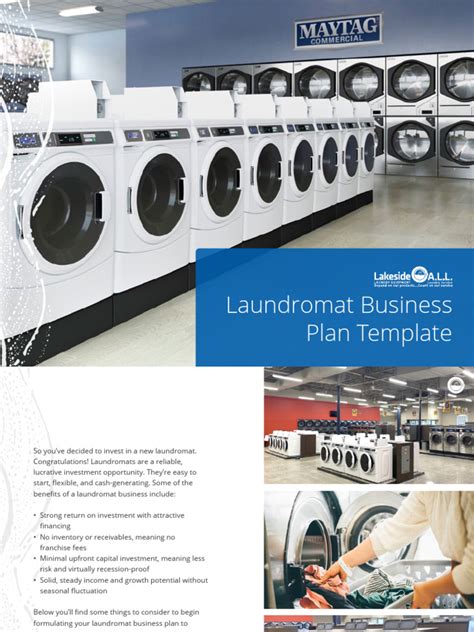 Laundromat operations plan