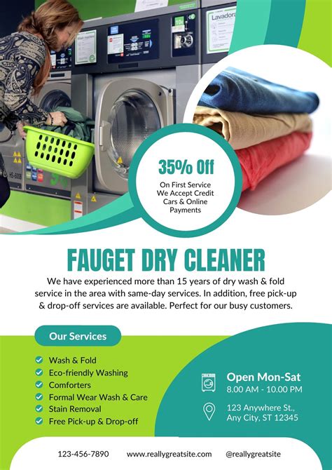 Laundry Flyer Template 1