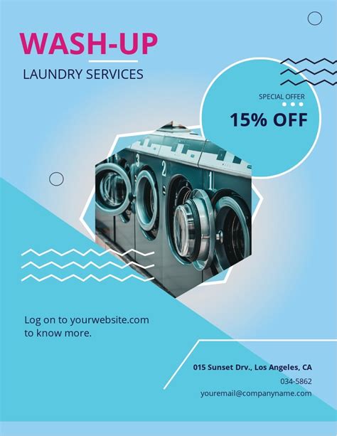 Laundry Flyer Template 6